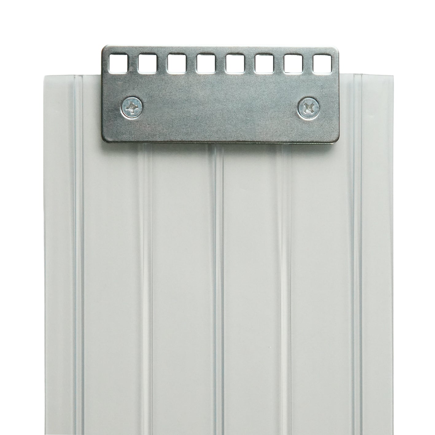 【コレクション無し】のれんビニール リブ付静電透明 t2ｍｍ 200mm幅 mカット Aタイプ固定式ハンガー付き