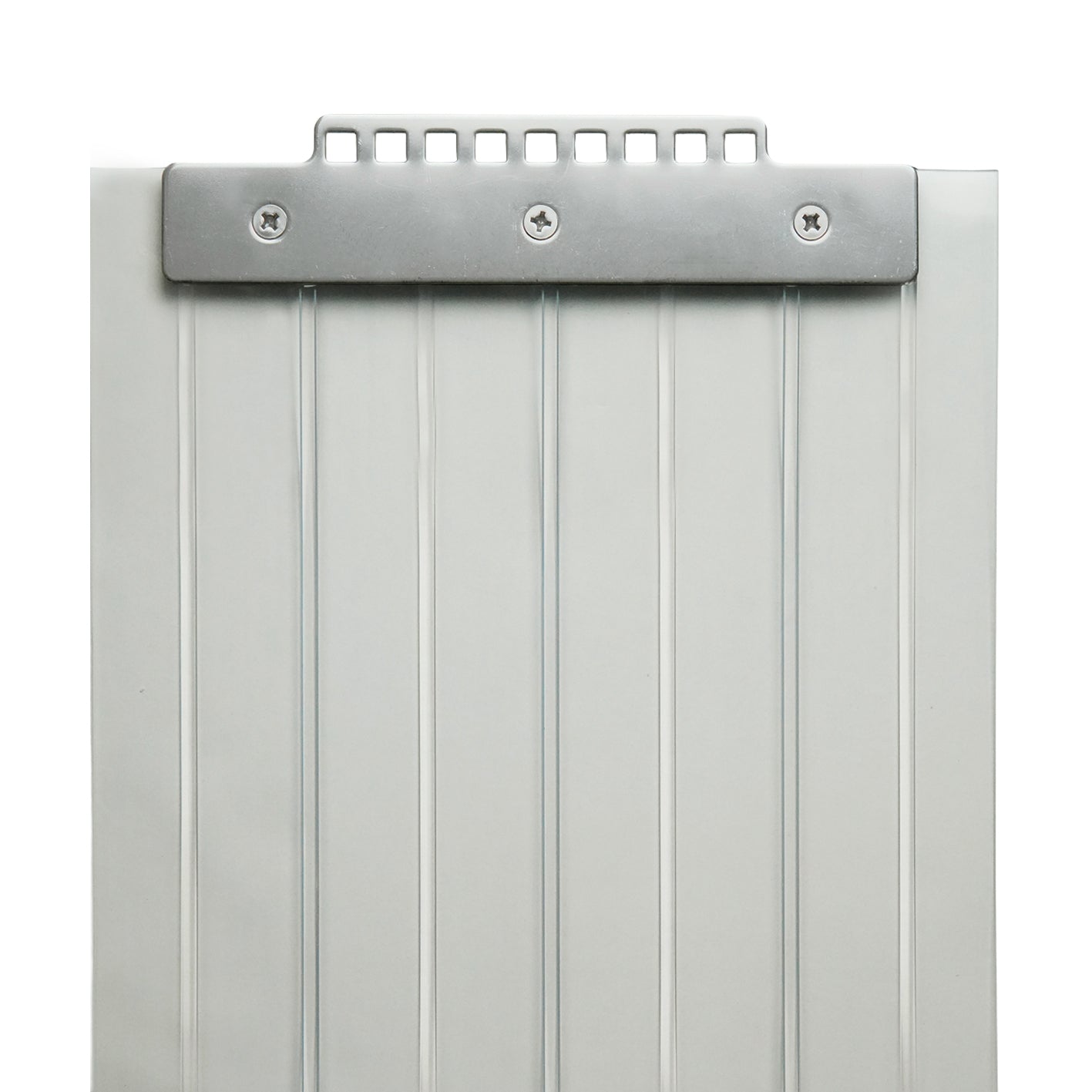 【コレクション無し】のれんビニール リブ付超耐寒 t3ｍｍ 300mm幅 mカット Aタイプ固定式ハンガー付き