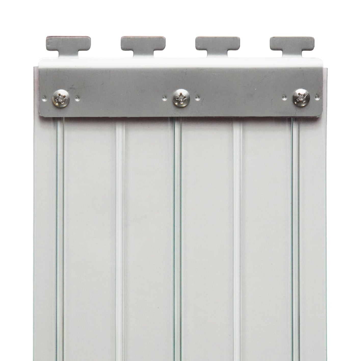 【コレクション無し】のれんビニール リブ付超耐寒 t3ｍｍ 200mm幅 mカット Bタイプ固定式ハンガー付き