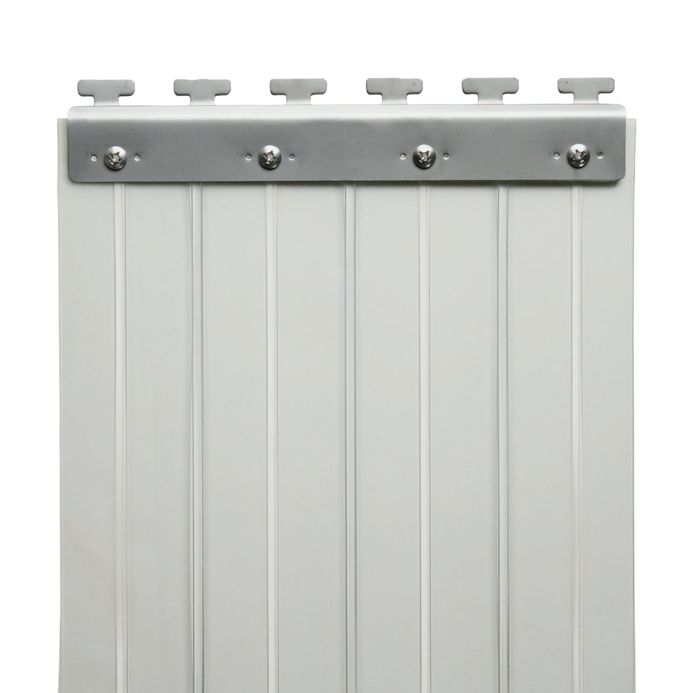 【コレクション無し】のれんビニール リブ付超耐寒 t3ｍｍ 300mm幅 mカット Bタイプ固定式ハンガー付き