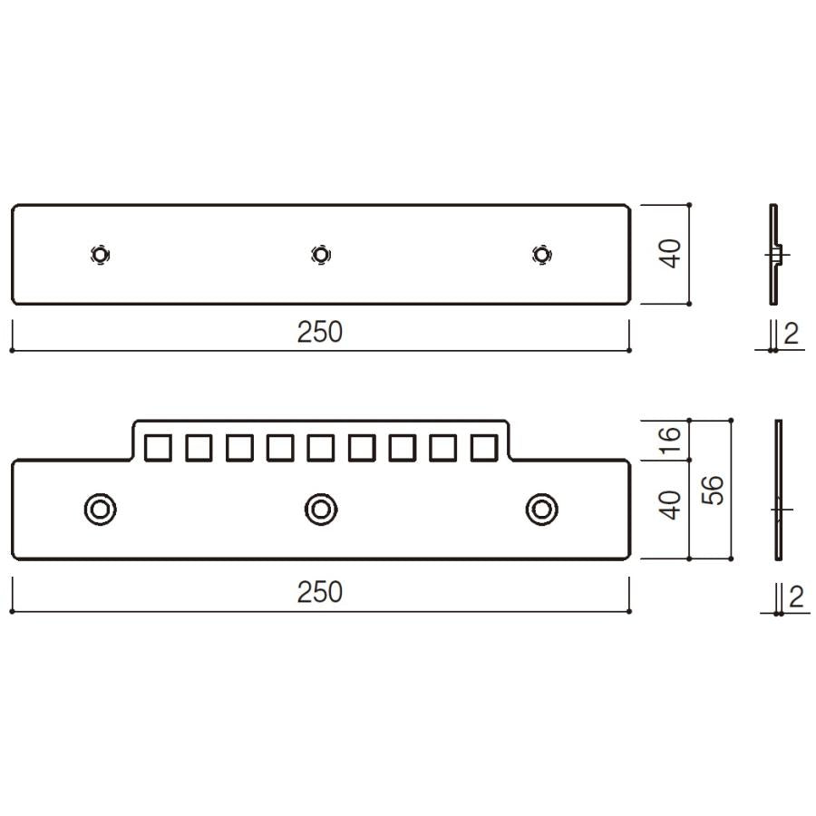 【コレクション無し】のれんビニール リブ付静電透明 t3ｍｍ 300mm幅 mカット Aタイプ固定式ハンガー付